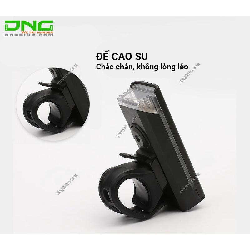Đèn pha xe đạp pin sạc có còi EOS230, dung lượng pin 1200mAh