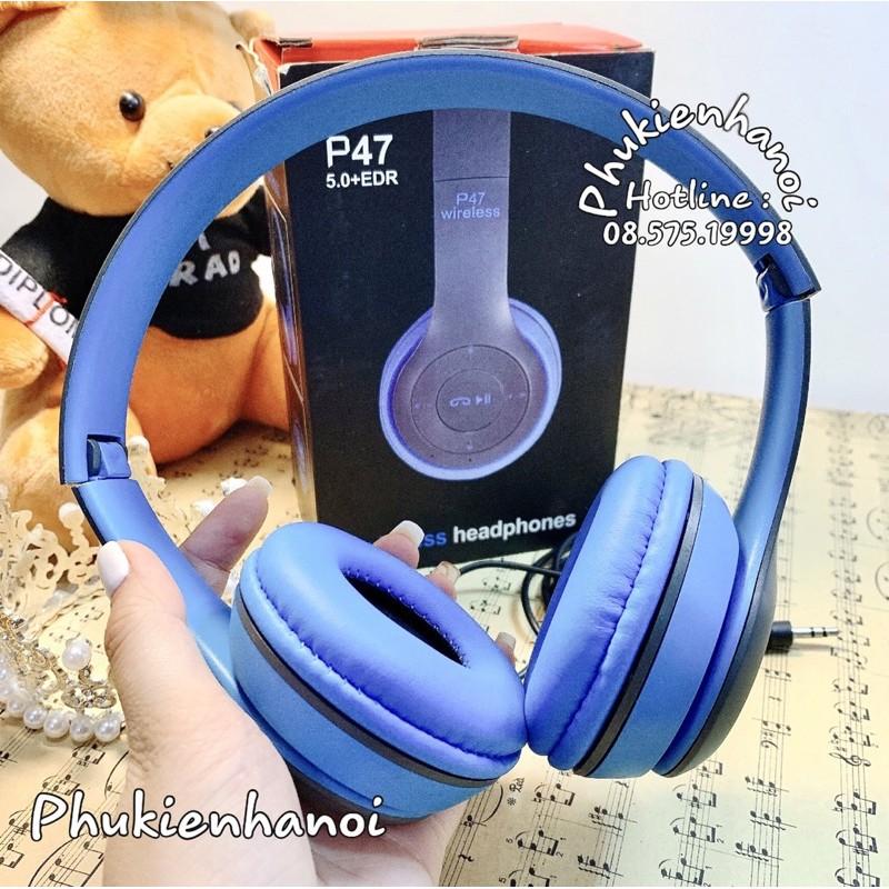 Tai Nghe Bluetooth P47 PKH473 , Bass chân thực , Thiết kế gấp gọn tiện lợi