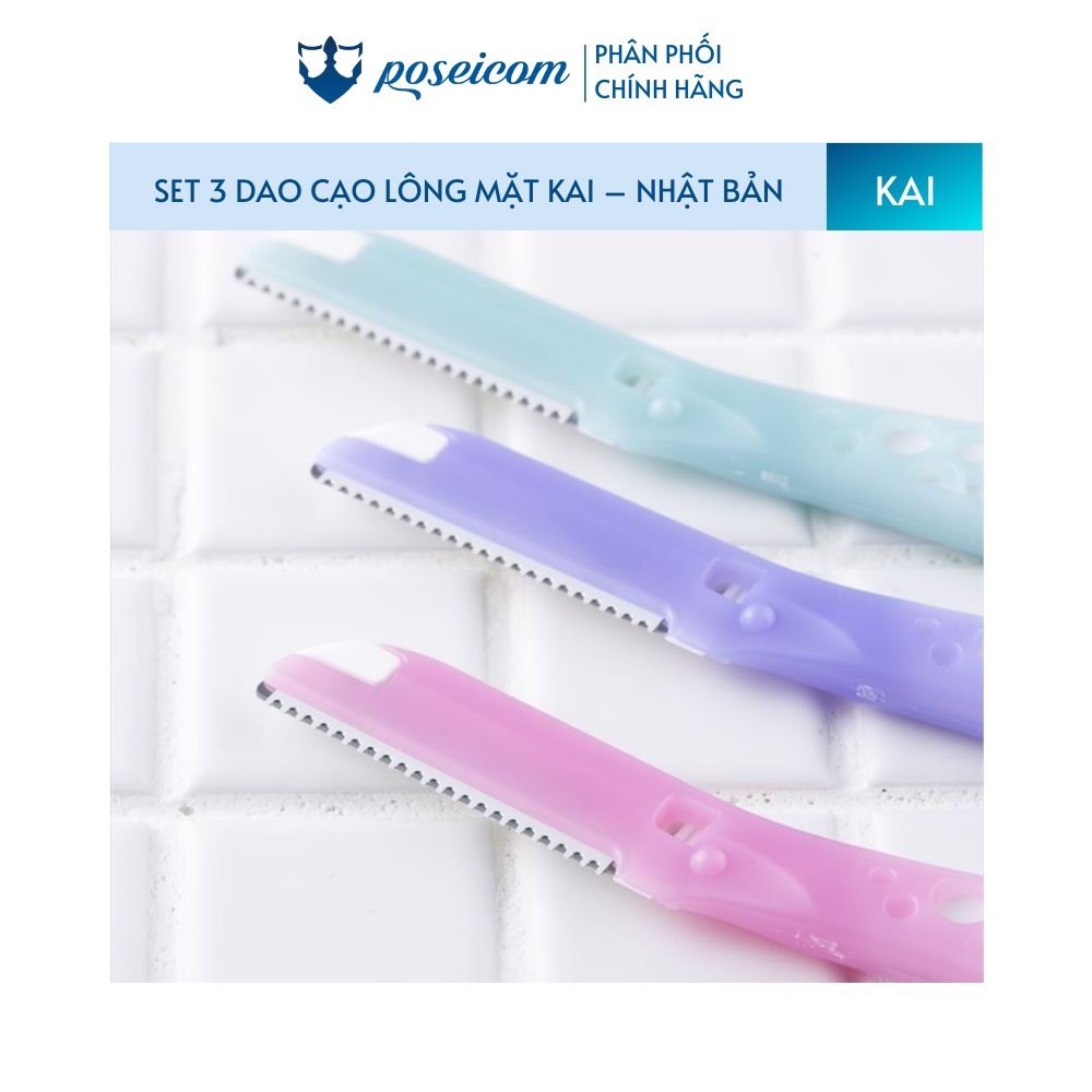 Set 3 Dao Cạo Mặt Nữ Kai Can For Women Face Poseicom 4901331017810