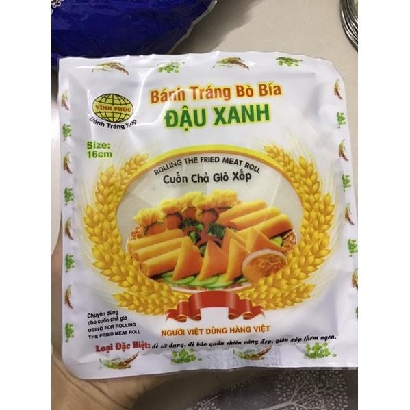 10 gói vỏ bò bía  - bánh đa nem đậu xanh cuốn chả giò - Bánh đa nem vỏ trắng