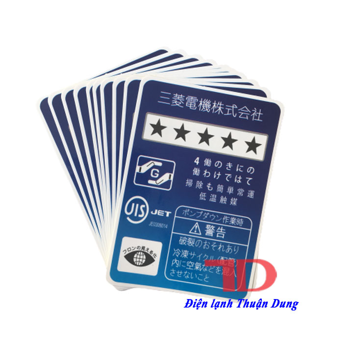 Tem trang trí năng lượng nội địa Nhật lớn 9.5X6.5cm
