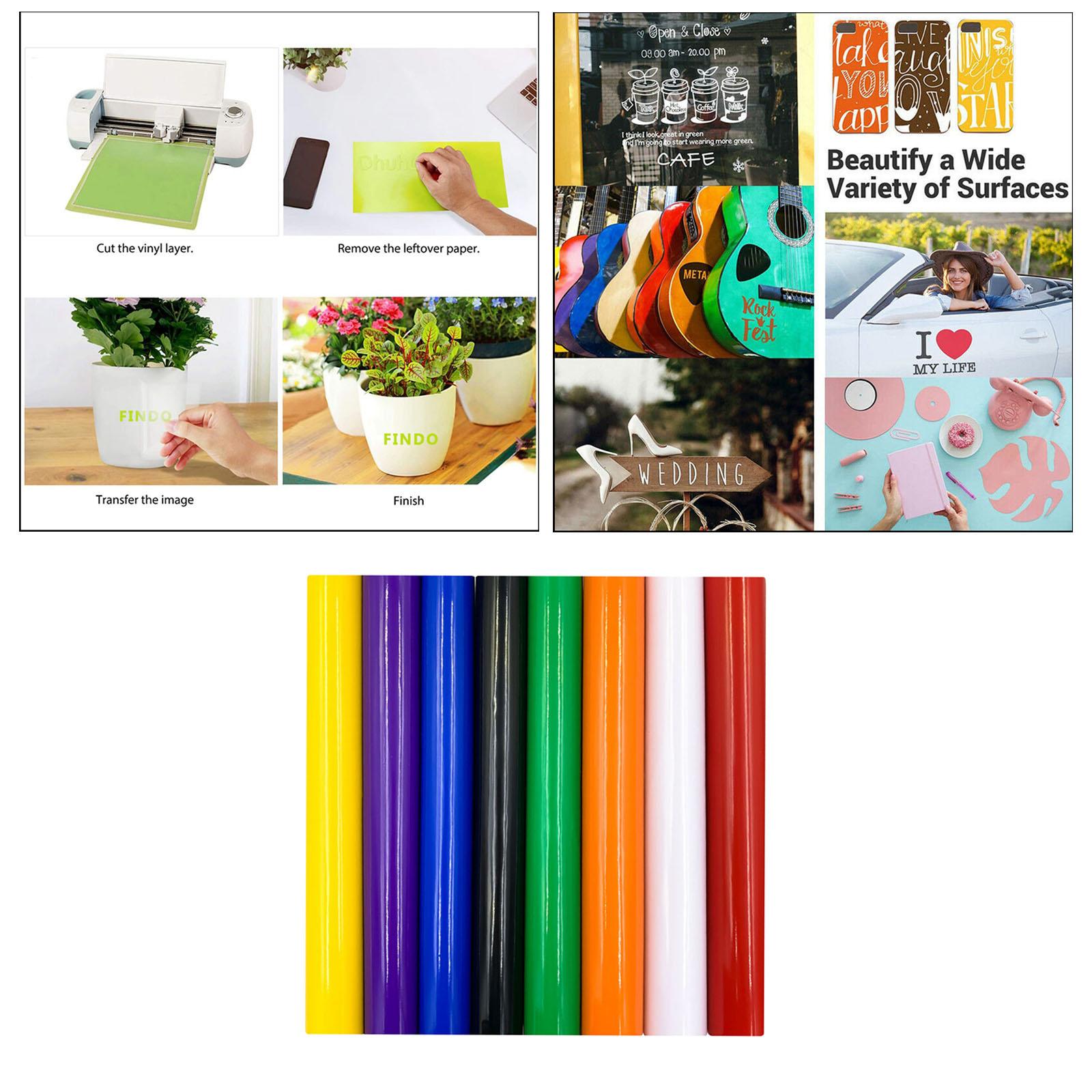 Permanent Self-Adhesive Transfer Roll Vinyl Sheets Windows Decals 30x50cm