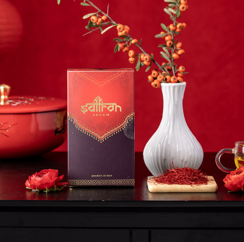 Set Quà Tặng Cao Cấp Saffron Salam 1gr Tặng Trà Hoa