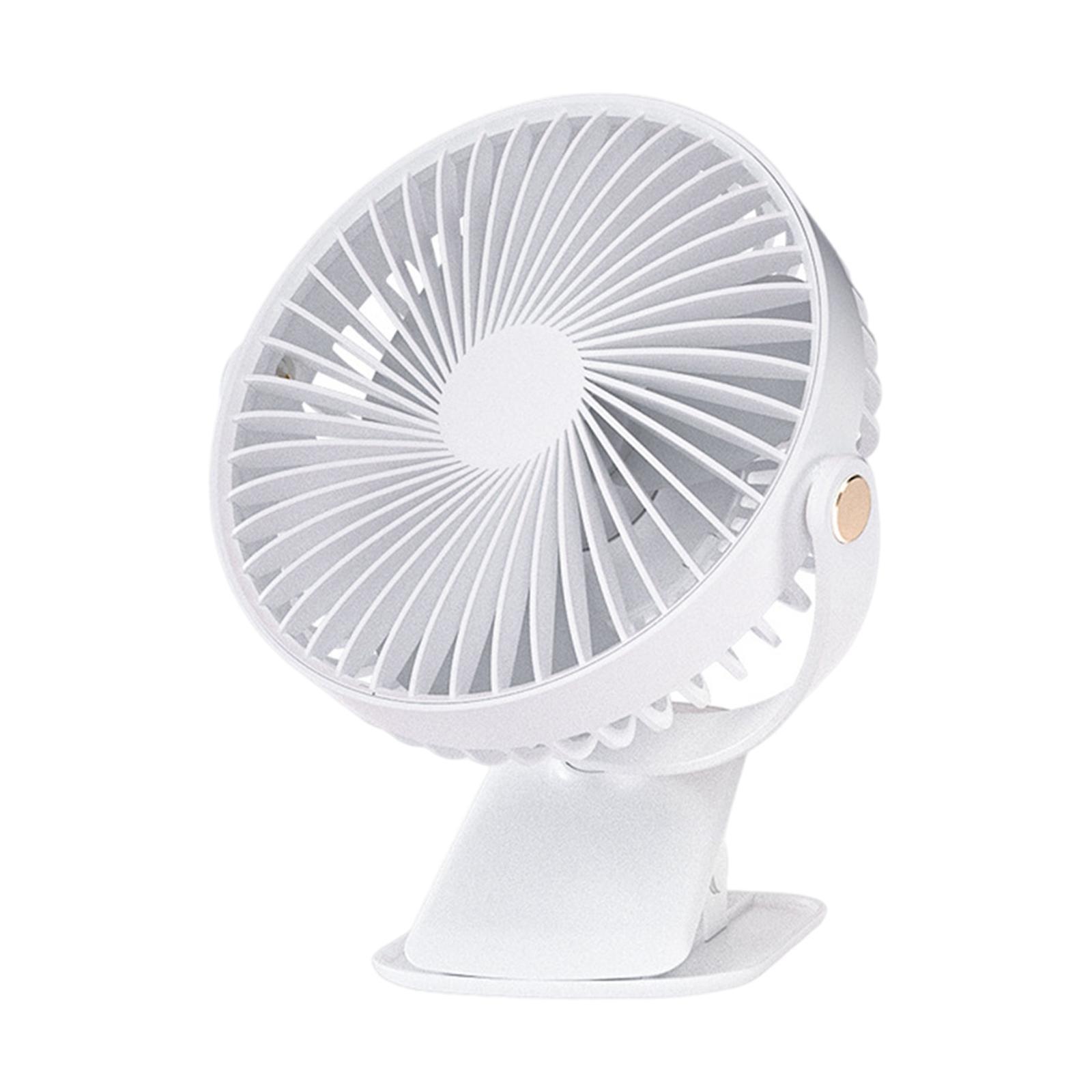 Portable Table Fan Clip-On Type 3 Speeds Cooling for Baby Stroller