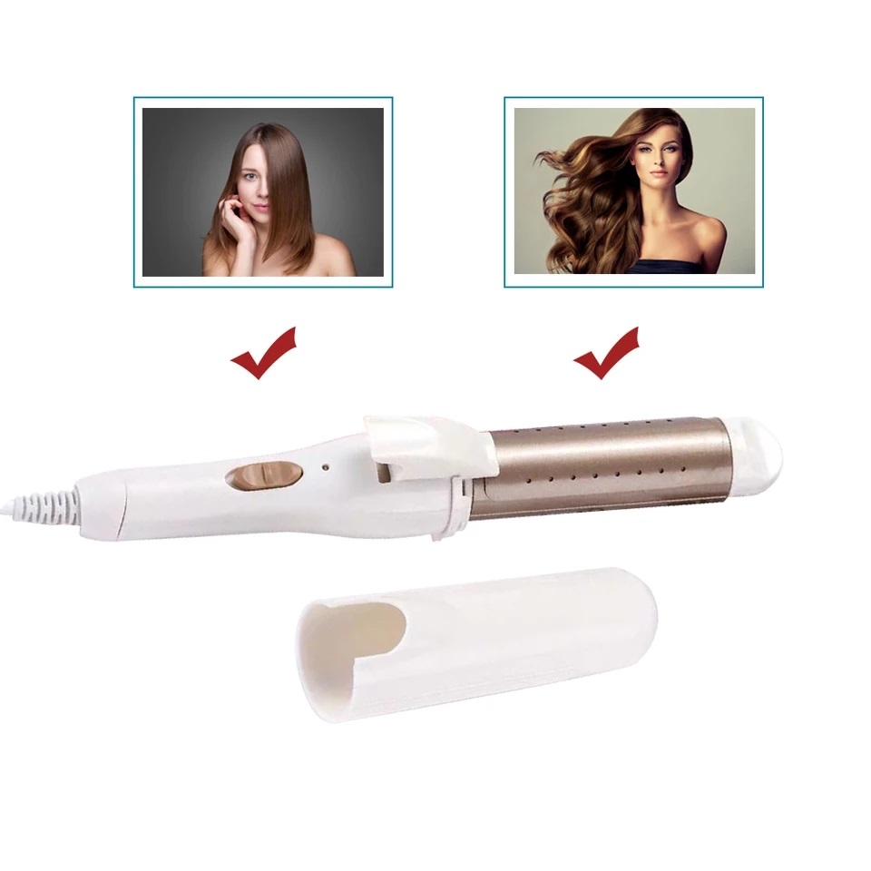 Máy Làm Xoắn Tóc, Uốn tóc - Lược điện uốn tóc đa năng - Curly Hair and Straight Hair (Màu ngẫu Nhiên)