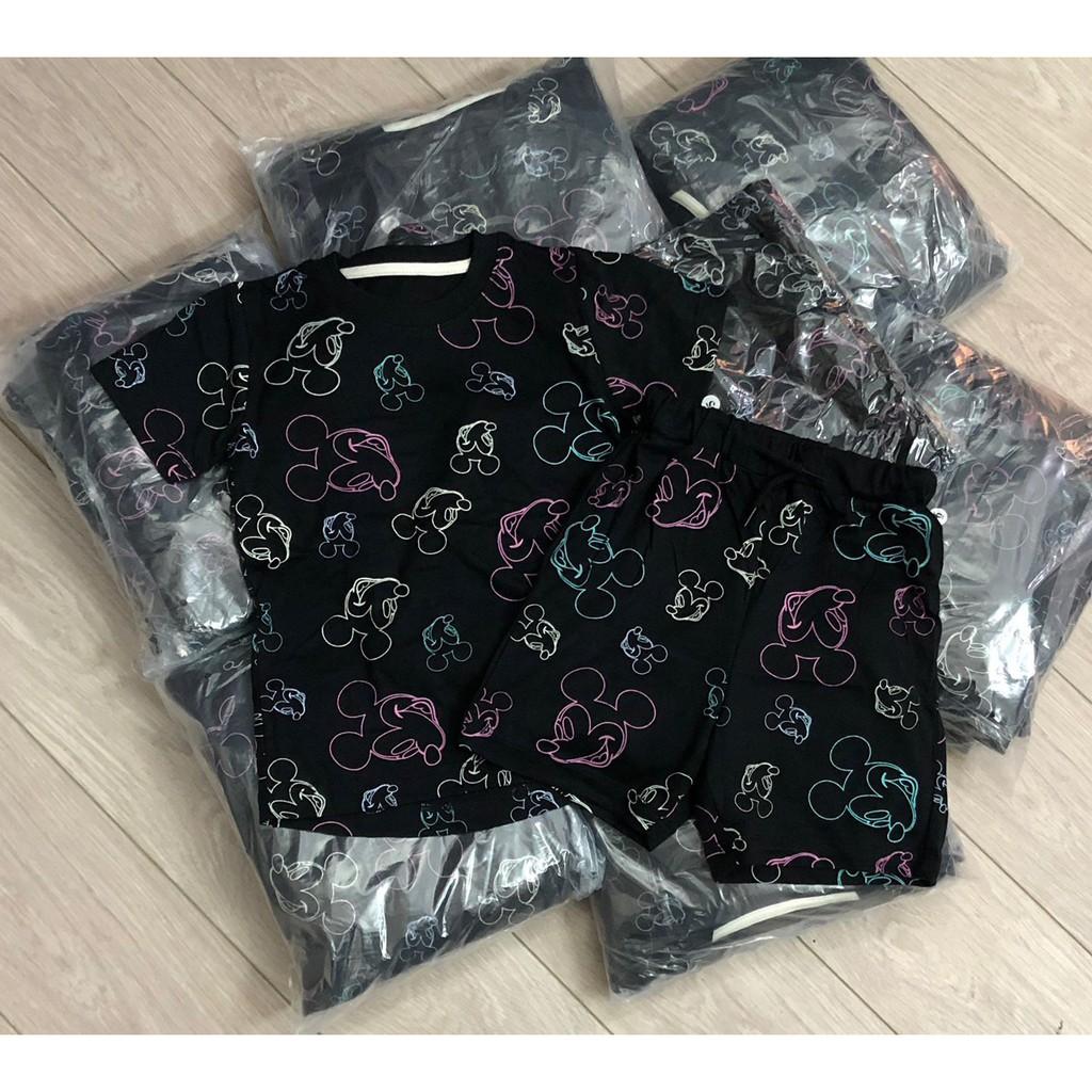 Bộ cộc tay hoạ tiết Mickey 3D