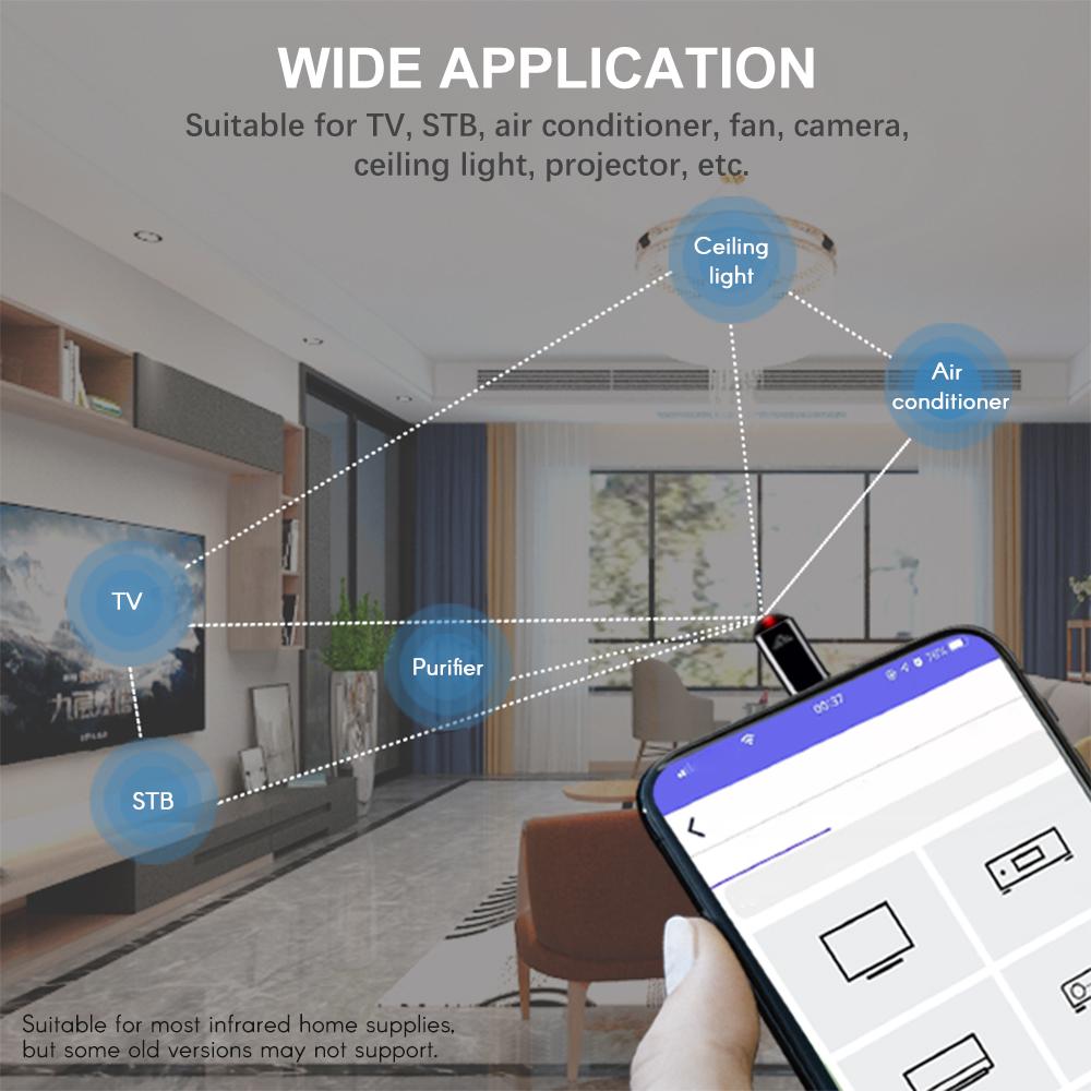 Bộ Điều Khiển Từ Xa Mini Đa Năng Cho Ios Smart Tv Máy Điều Hòa Không Khí