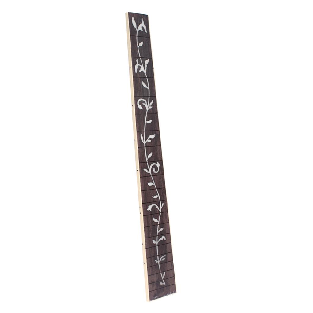 Sunnimix Âm Dân Gian Đàn Guitar Fretboard Ván Trượt Ngón Tay Gỗ Hồng Sắc Vỏ Cây Inlaided 41 ''20 Giải Tầng