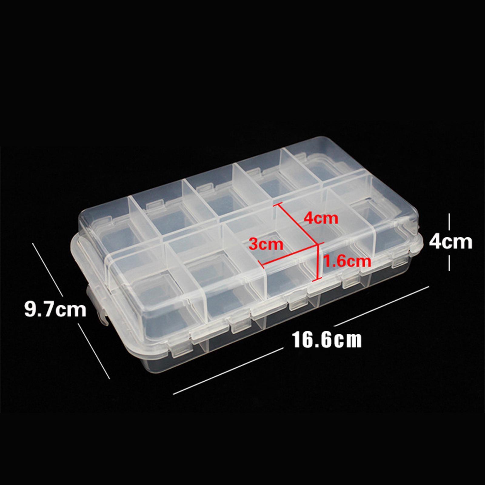 Fishing Tackle Box Double Sided Small 20 Compartments Tackle Organizer Boxes