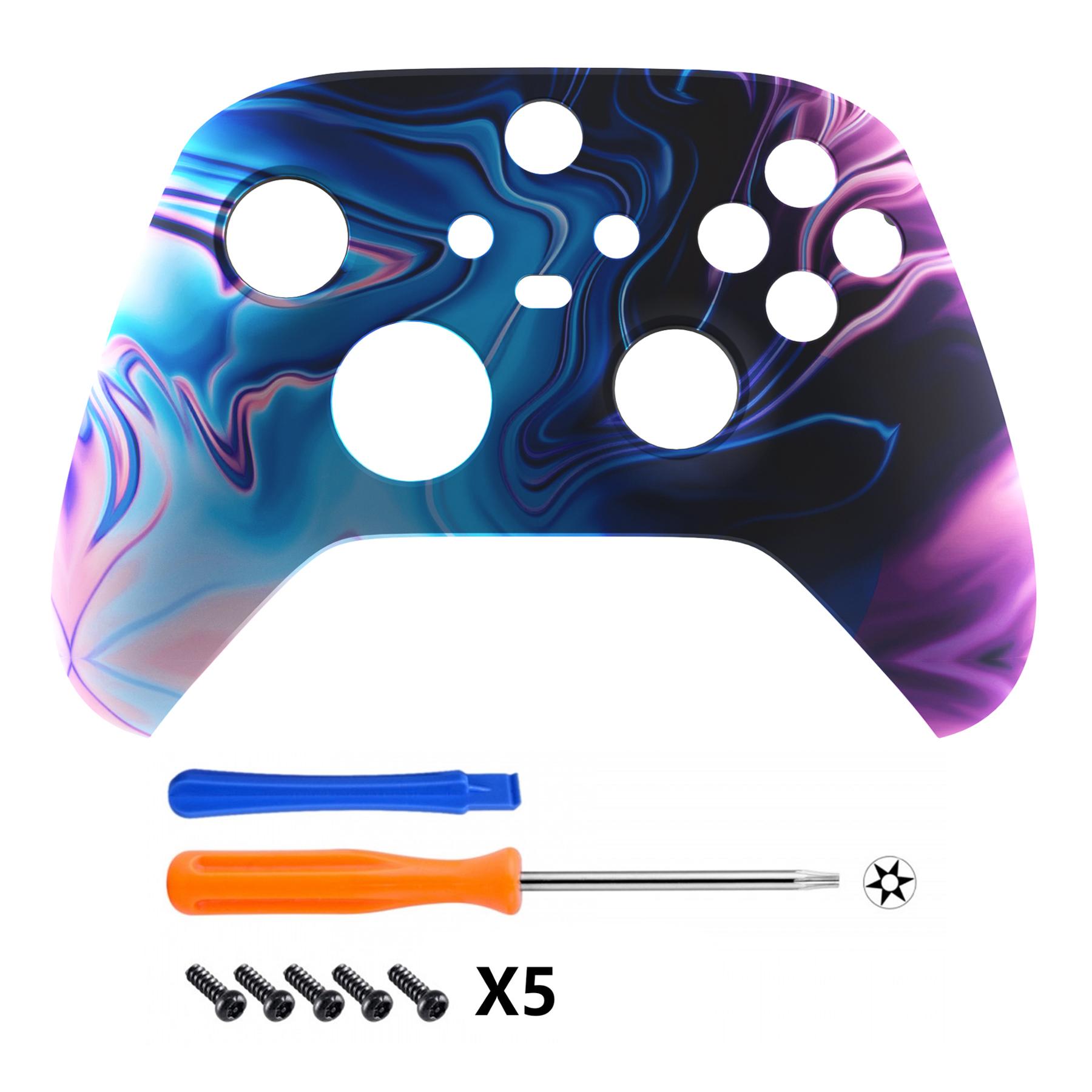 Vỏ ngoài thay thế eXtremeRate Mặt nạ vỏ tùy chỉnh cho bộ điều khiển X-box Series S - KHÔNG bao gồm bộ điều khiển Màu sắc: Green Weeds