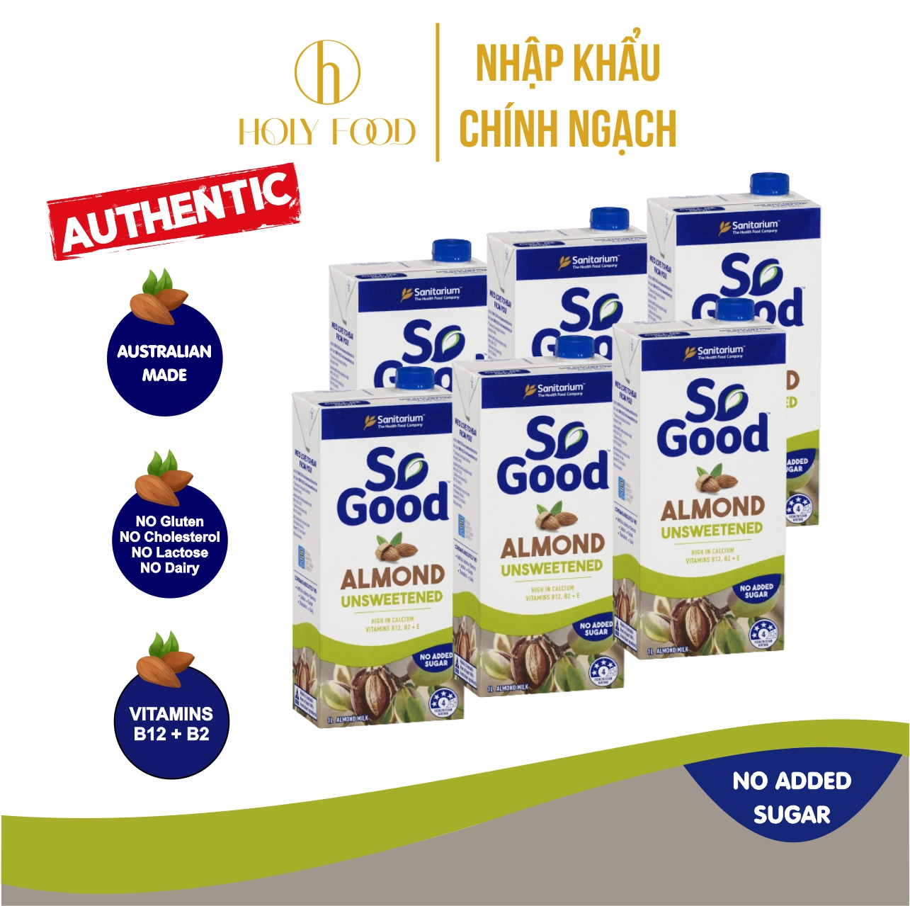 Sữa Hạnh Nhân Không Đường So Good 1L