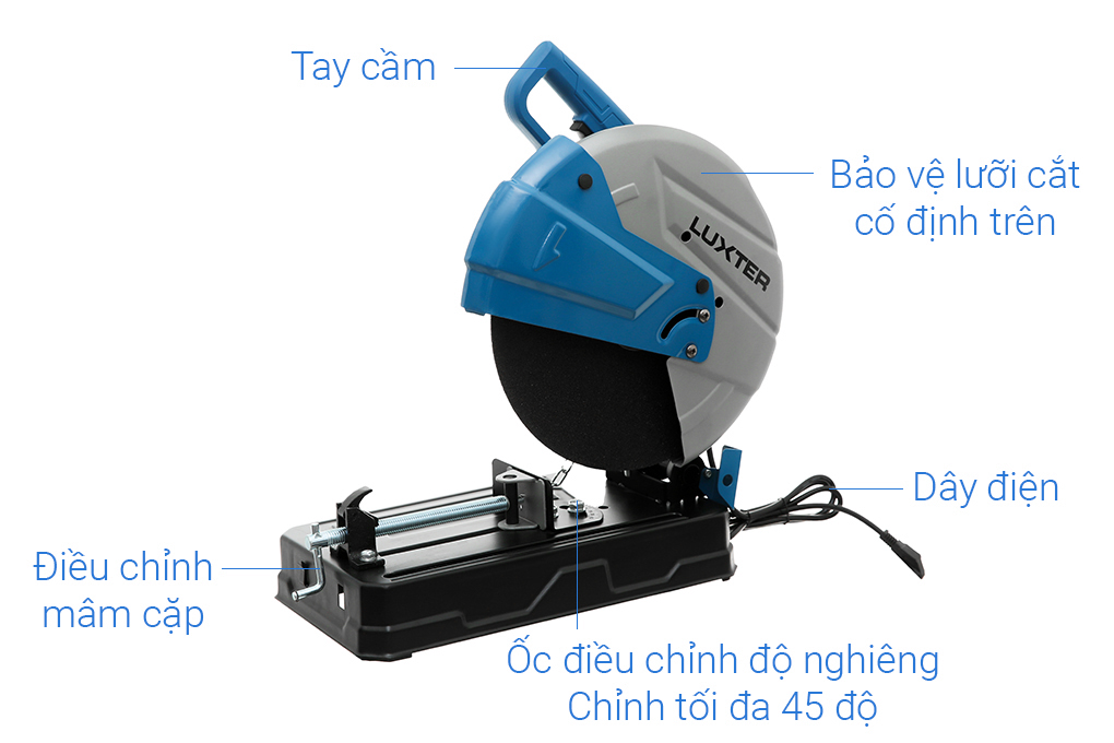 Máy cắt sắt công xuất lớn Luxter Wm57410 2600W- Hàng chính hãng