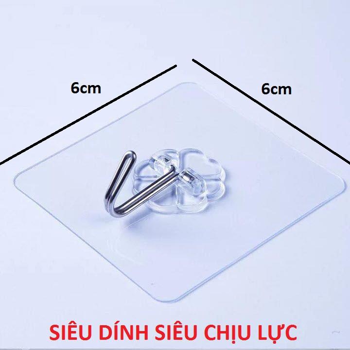 Móc dán dính tường chịu lực trong suốt, siêu dính.