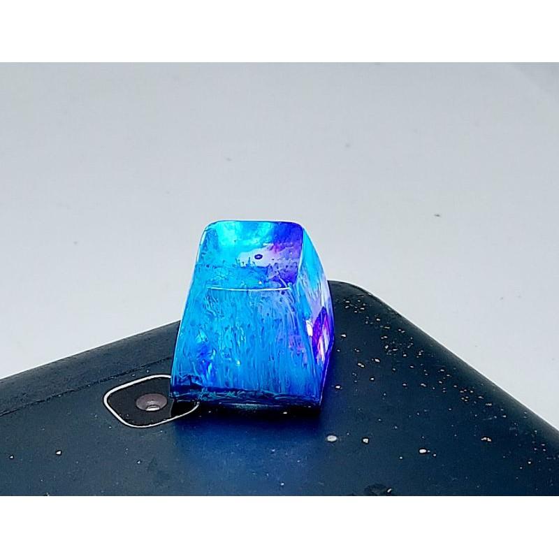 Keycap artisan profile SA R1 màu lam tím trang trí bàn phím cơ.