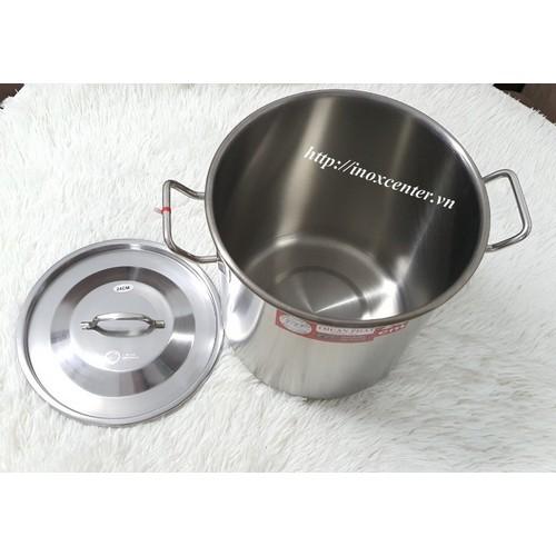 Nồi súp inox 430 - 25 lít/ Kích thước: 32x32 cm - Nồi dung tích lớn đa năng