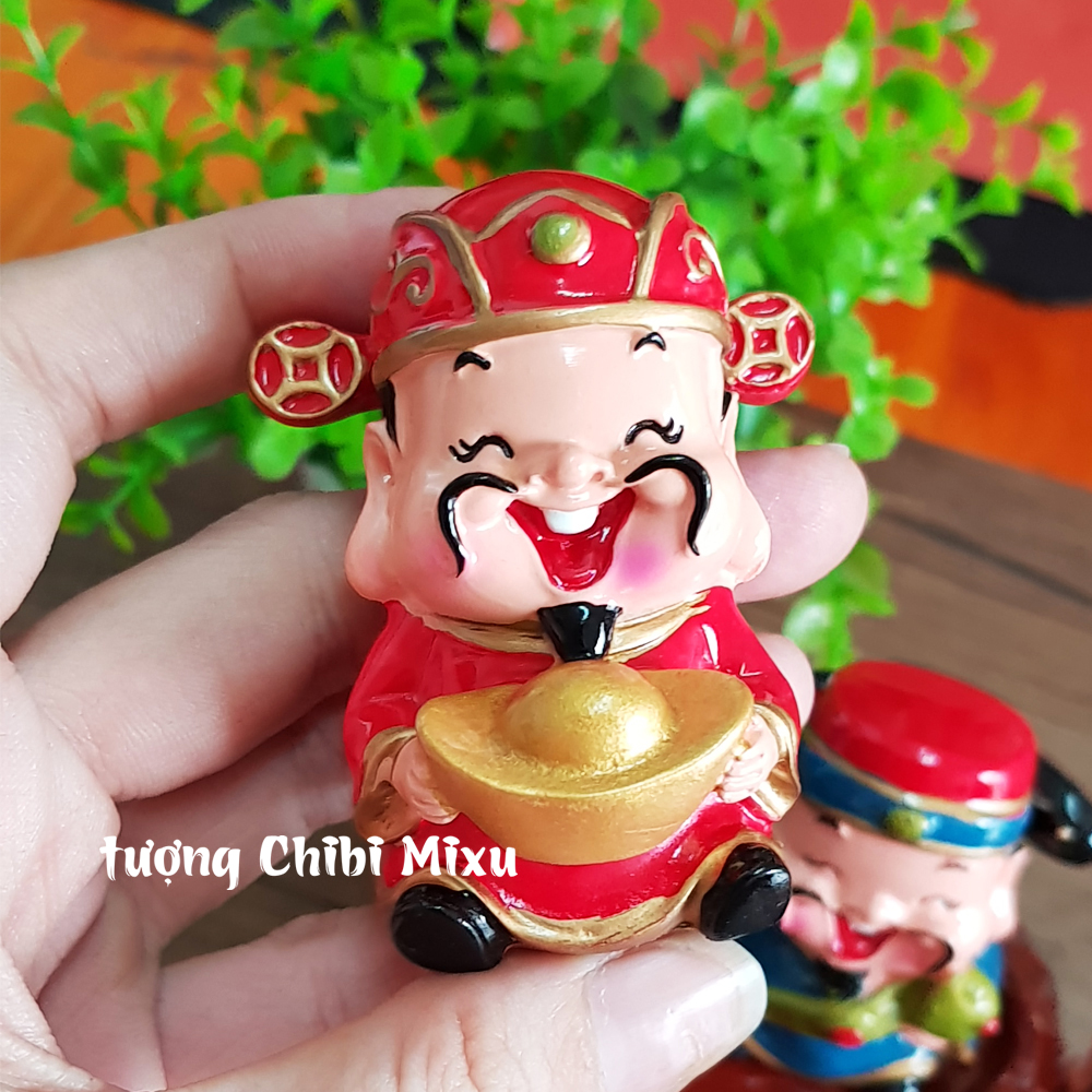 Bộ tượng Ngũ Phúc kèm tượng Phật Tổ + Quan Âm + Di Lặc + đế y hình