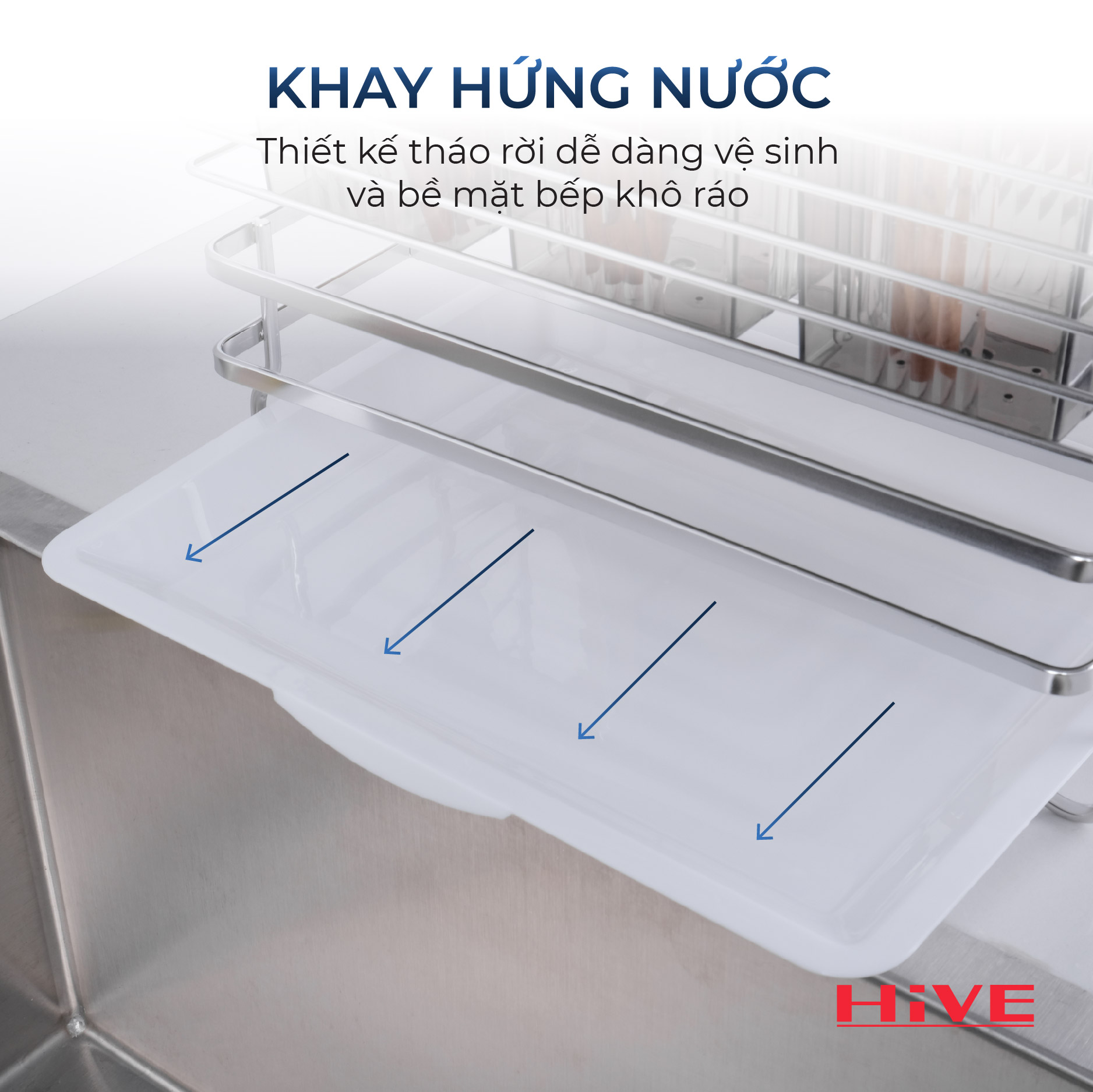 Kệ Đựng Đũa Muỗng Dao Thớt Đa Năng HiVE 2 (NEW COLLECTION)