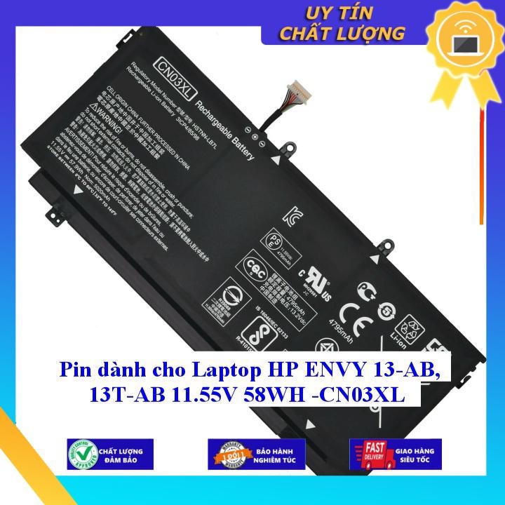 Pin dùng cho Laptop HP ENVY 13-AB 13T-AB 11.55V 58WH CN03XL - Hàng Nhập Khẩu New Seal