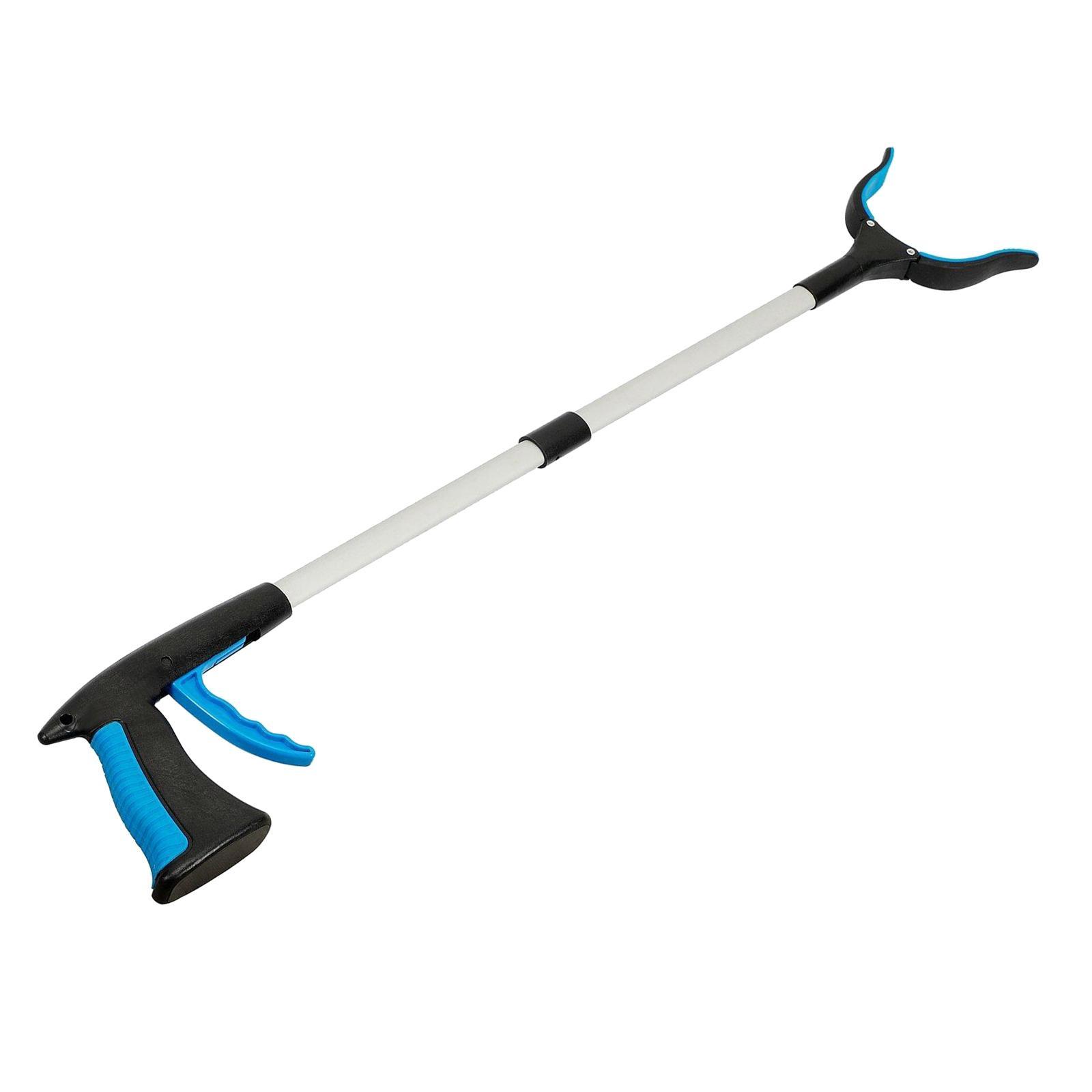 Trash Picker Upper Reacher Grabber 32 Inch Foldable Reaching Arm Yellow