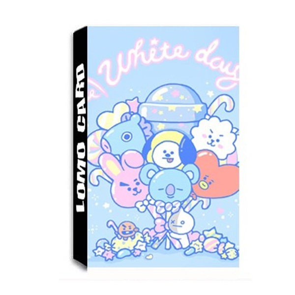 Bộ lomo card BT21 BTS 30 pcs mới