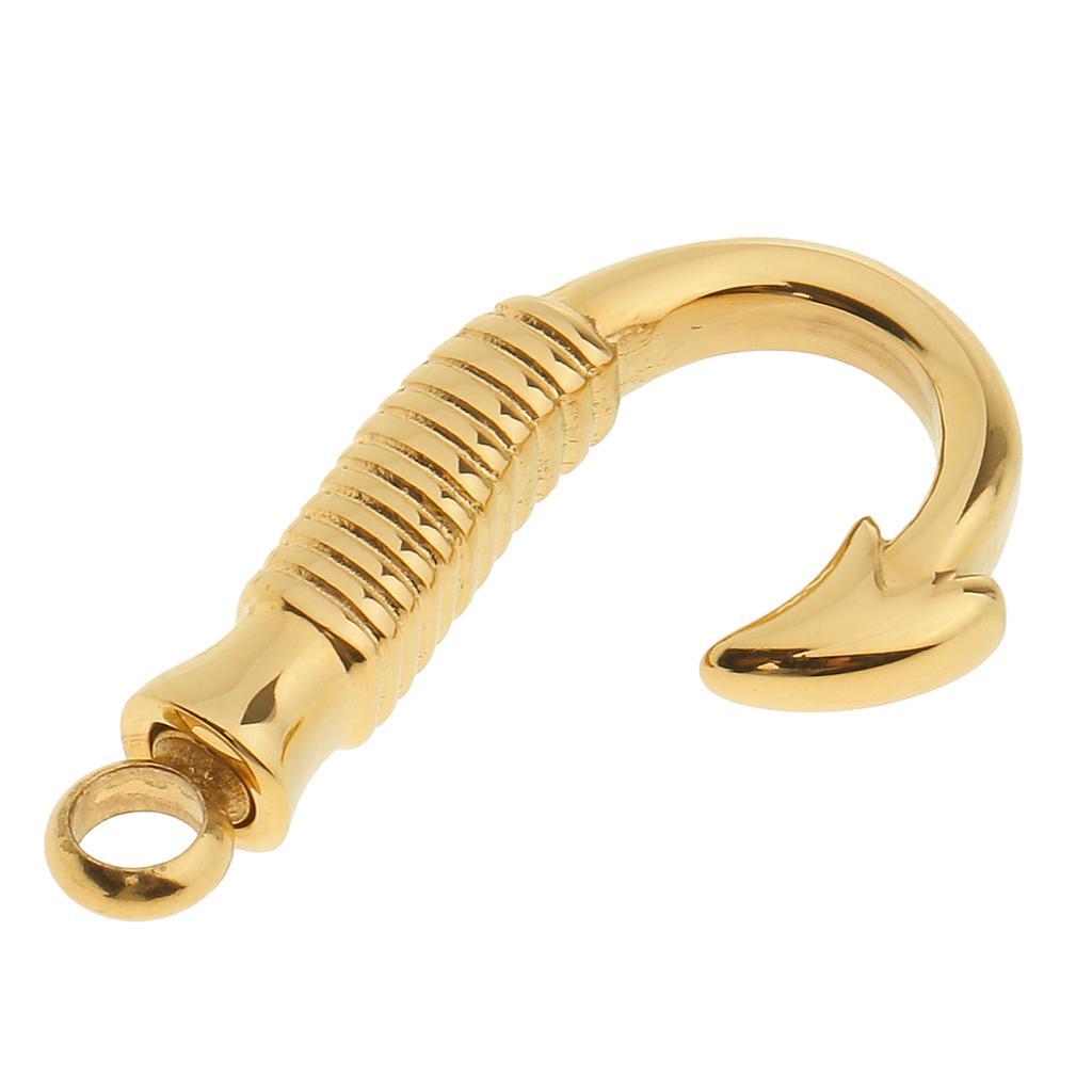 2pcs Gold/Rose Gold  Hook Shape Urn Ash Holder Memorial Pendant Keepsake
