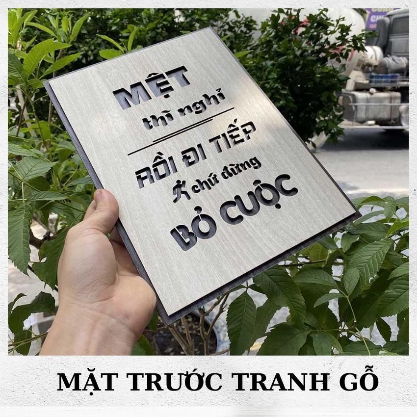 Tranh Tạo Động Lực Bằng Gỗ Treo Tường Những Câu Nói Slogan Bất Hủ Ý Nghĩa