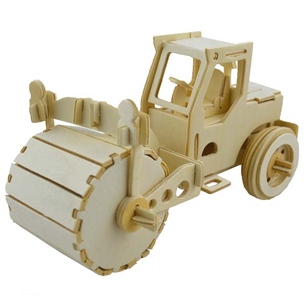 Mô hình lắp ghép 3D bằng gỗ Xe máy ủi - Car Bulldozer