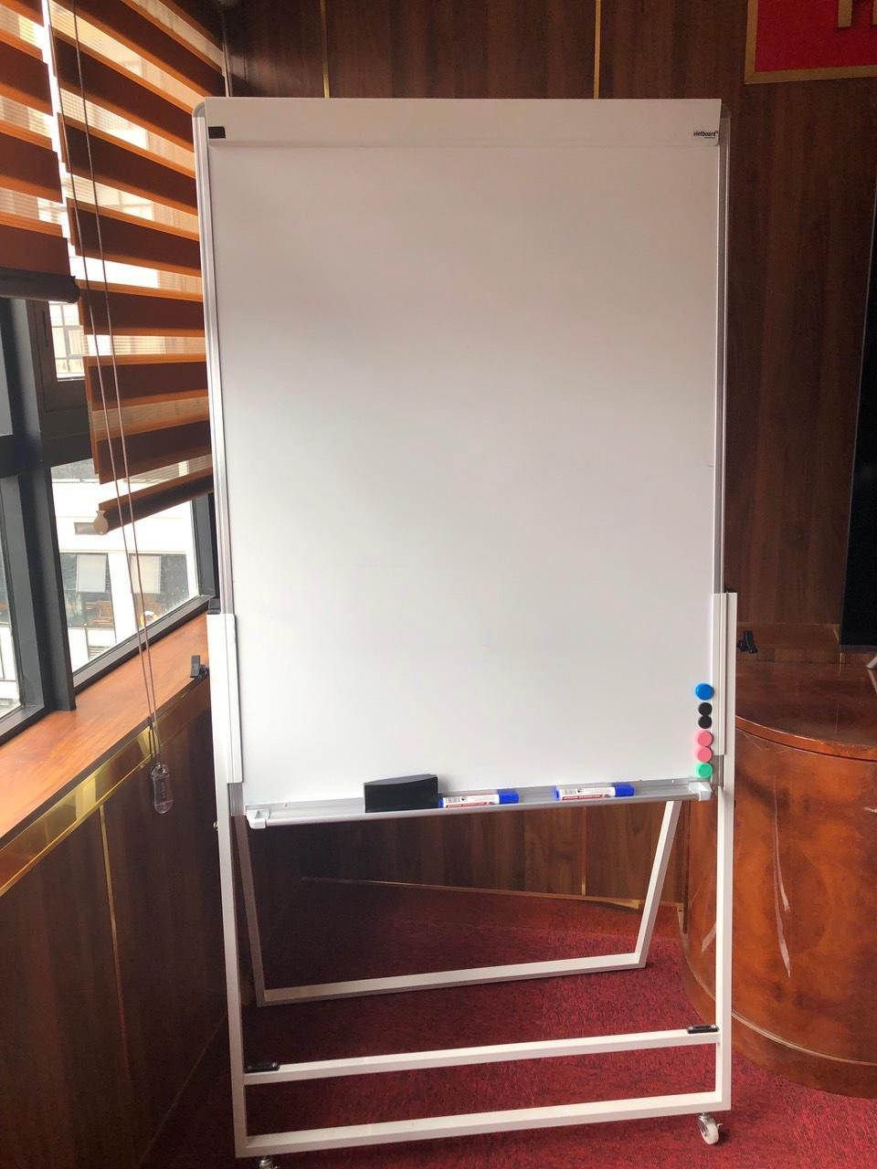 Bảng Flipchart Văn Phòng Viết Bút Lông Kích Thước 60x100cm – Điều Chỉnh Chiều Cao, Gấp Gọn, Bánh Xe Di Động