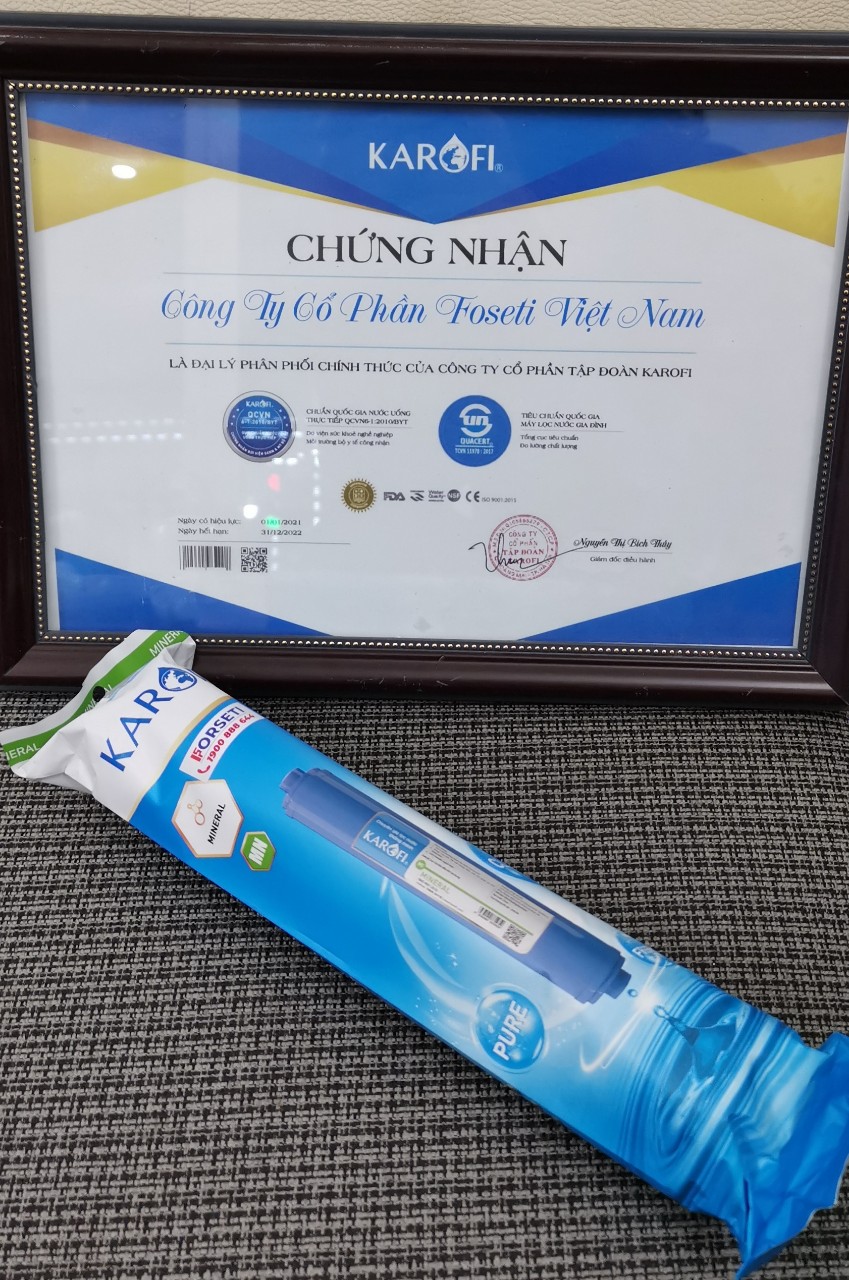 Combo 8 lõi lọc nước Karofi Hàng chính hãng dùng cho máy lọc nước Karofi S-S038