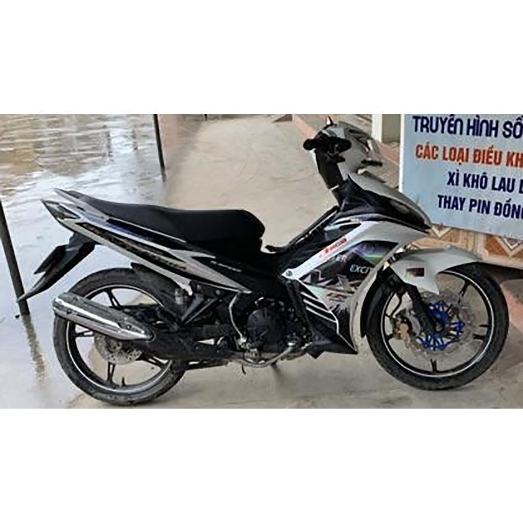 Tem exciter 135 MX bạc đen