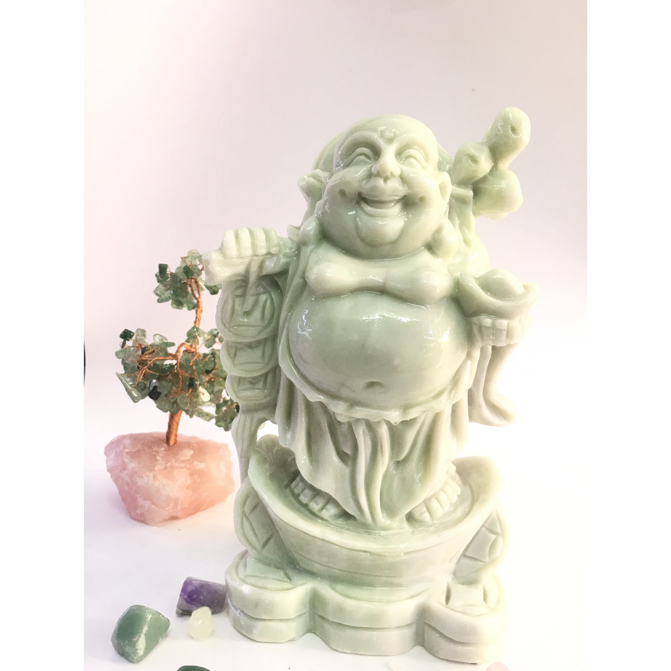 Tượng Phật Di Lặc cầm vàng - cao 25cm - nặng 4,7kg