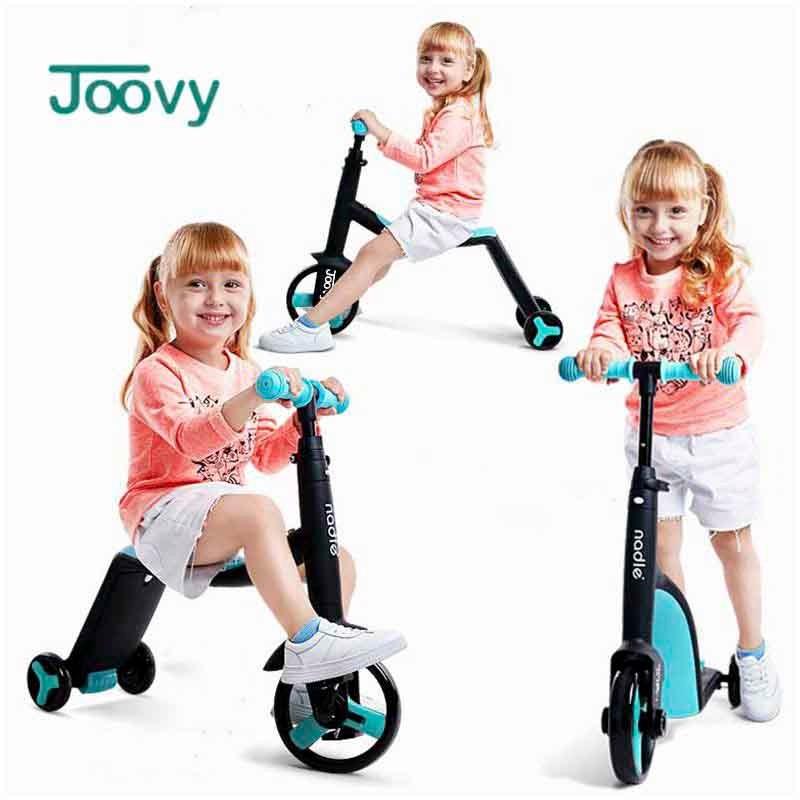 Xe trượt Scooter cho bé kiêm Xe chòi chân và Xe đạp 3 trong 1 cho trẻ em từ 1 tới 6 tuổi Nadle TF3 Joovy