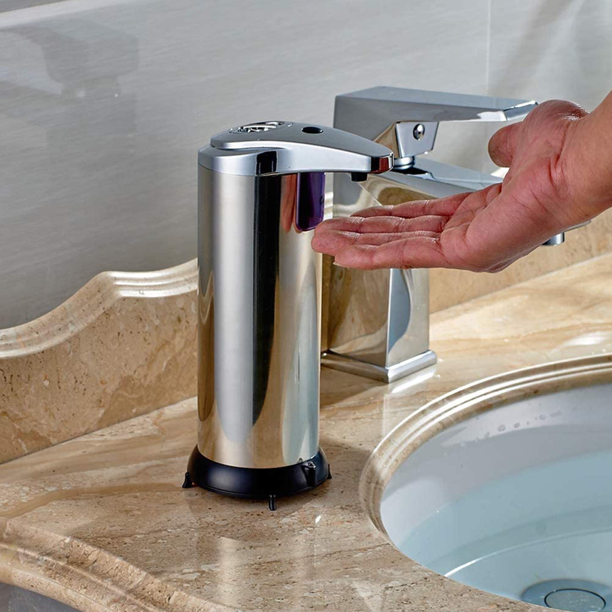 Hộp đựng xà phòng tự động không tiếp xúc, nước rửa tay dạng lỏng cảm biến hồng ngoại