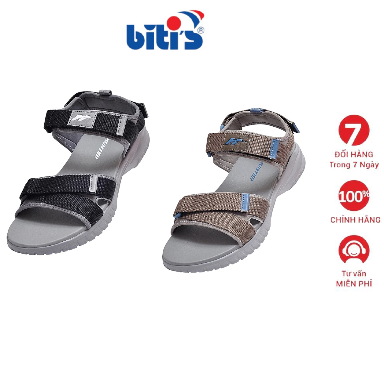 Sandal Nam Biti's Hunter HEM000901 Siêu Nhẹ Chống Trượt