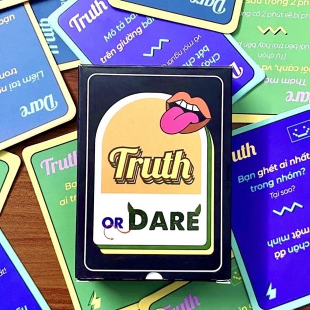 Bộ bài truth or dare thách hay thật drinking game cho bạn bè thú vị 52 lá