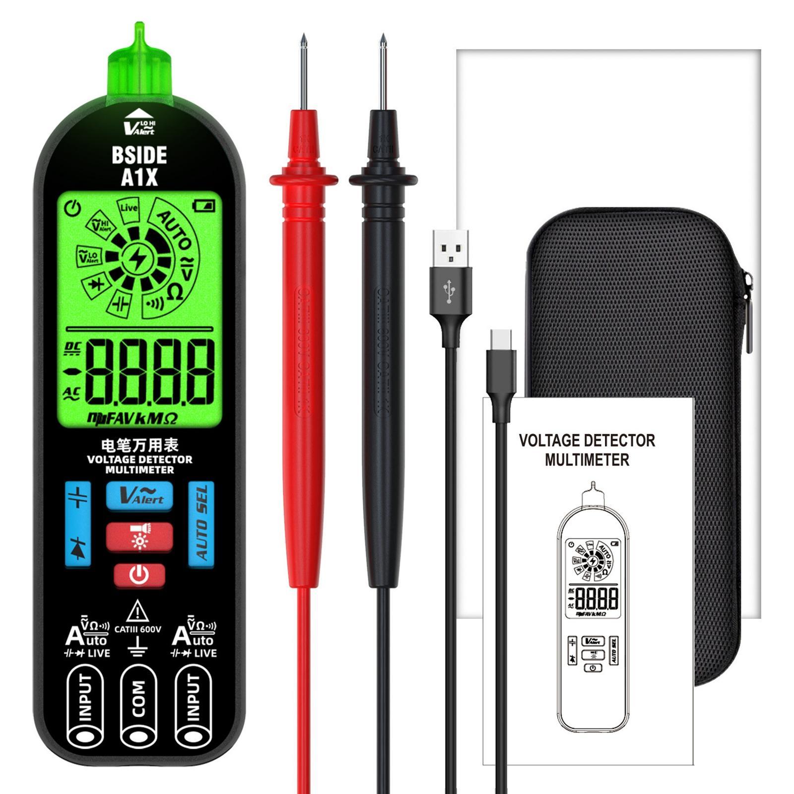 Smart Digital Multimeter Tester Voltageage Meter Accurately Handheld Electrical Multimeter DC Voltmeter for Home Use