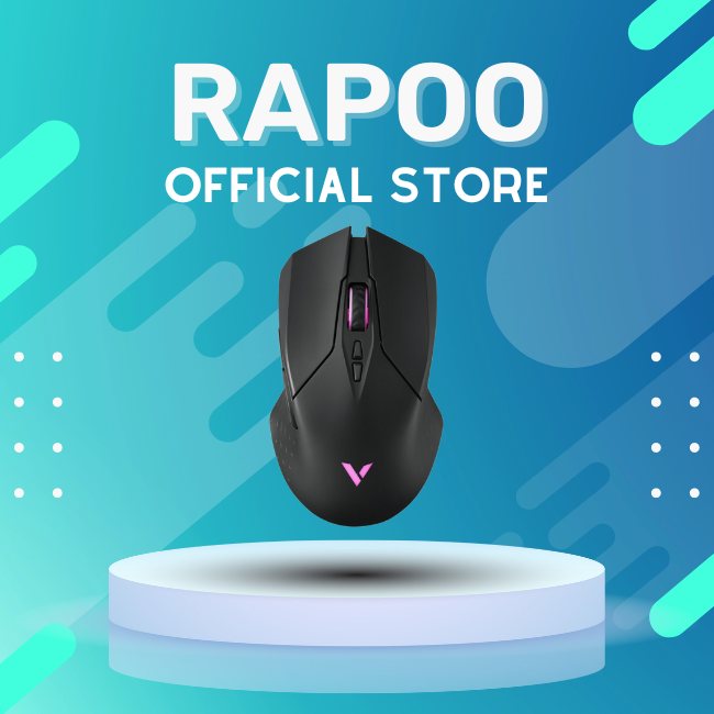 Chuột Gaming Rapoo V20W RGB Dual Mode (Không Dây/Có Dây) Hỗ Trợ Sạc Không Dây Qi - Hàng Chính Hãng