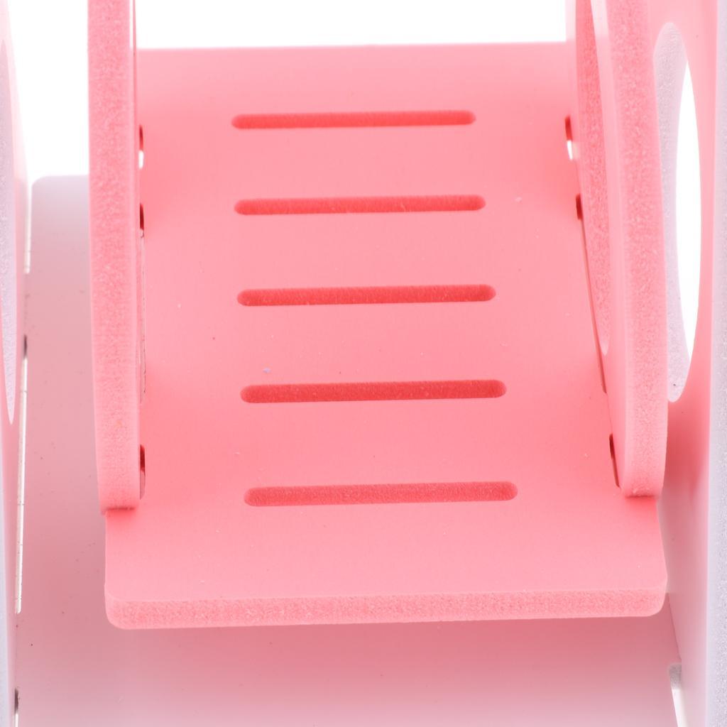 Hamster Toy Swing Wooden Colorful Small Chinchilla Squirrel Supply pink