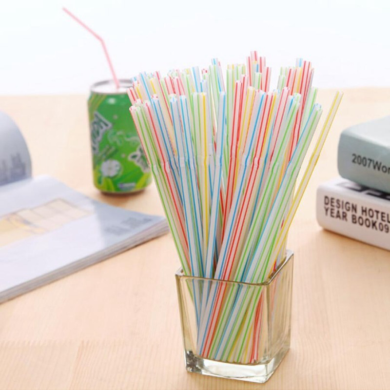 Set Ống Hút Nhiều Màu Sắc Đẹp Mắt Flexible Straw Hàng Nội Địa Nhật Cao Cấp