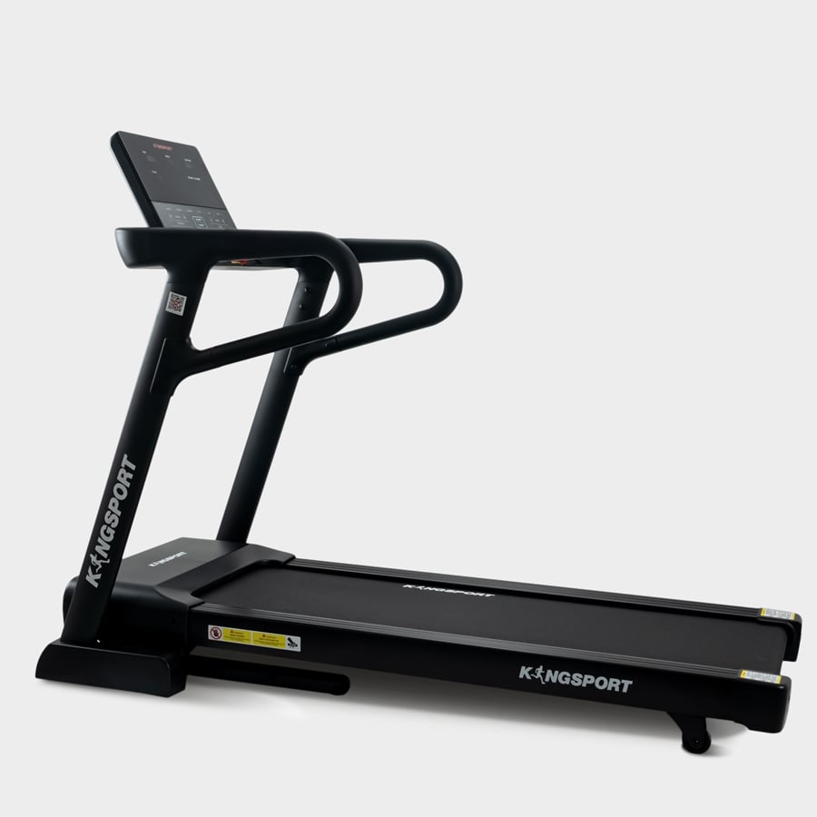 Máy chạy bộ KINGSPORT Legend K-01, nâng dốc tự động 15%,  tốc độ tối đa 18km/h, điều khiển cảm ứng hiện đại, cân nặng phù hợp từ dưới 80-85kg