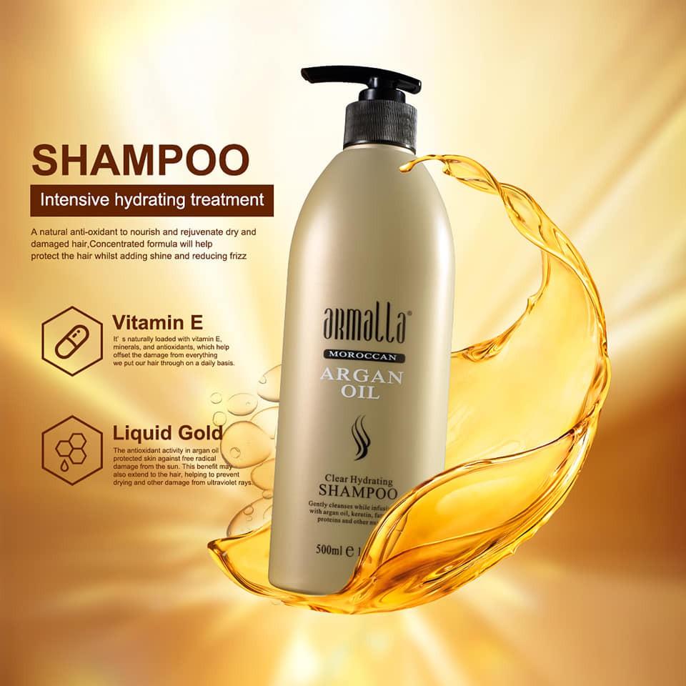DẦU GỘI ARMALLA ARGAN OIL - DẦU GỘI TÁI TẠO, PHỤC HỒI CHUYÊN SÂU CHO TÓC KHÔ XƠ