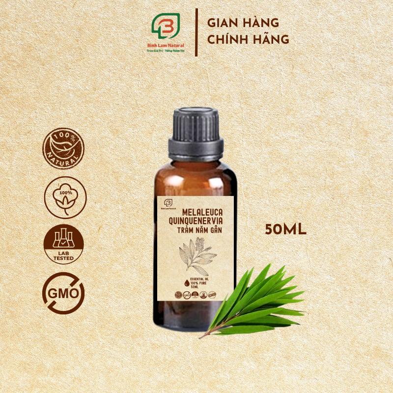 Tinh dầu tràm năm gân nguyên chất giữ ấm cho bé, kháng khuẩn, đuổi muỗi Bình Lam Natural 50ml