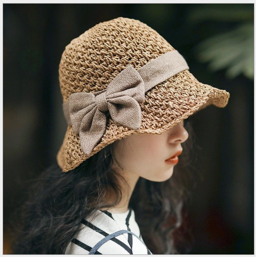 Mũ đi biển rộng vành / Nón đi biển rộng vành thời trang + Tặng 1 dây cột tóc xinh xắn