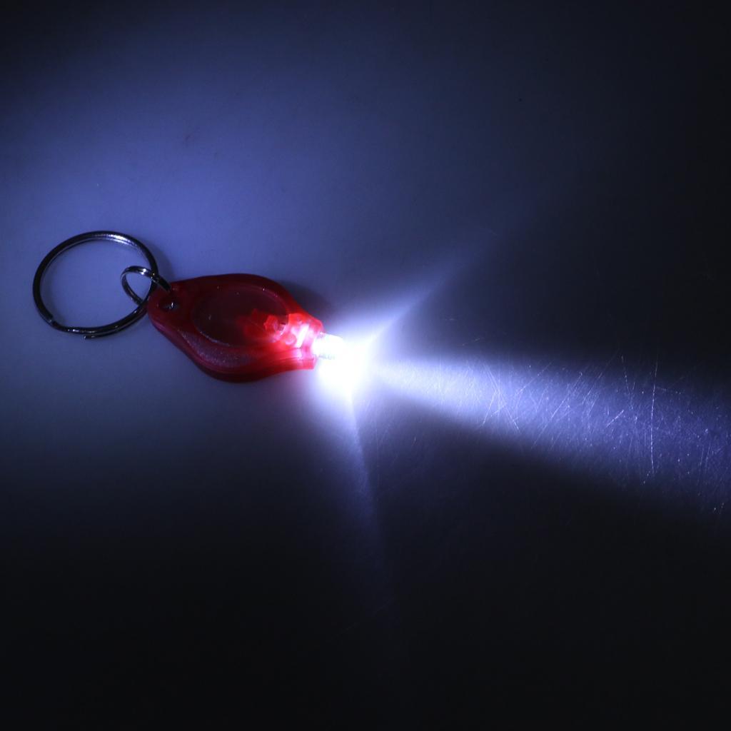 1 piece Outdoor Mini LED Flashlight UV Torch Light Keychain Ring