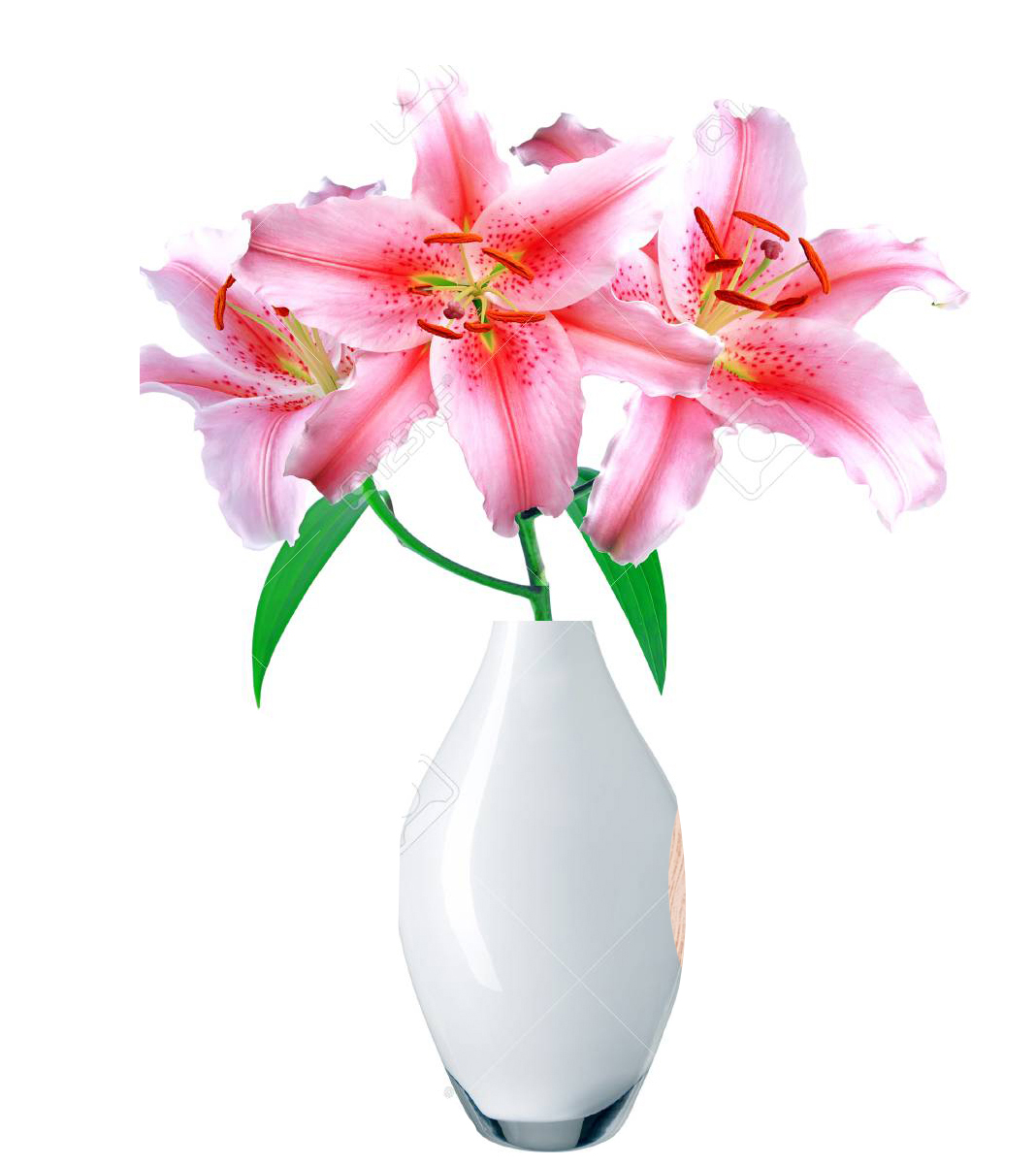 GÂN HOA LILY ĐẤT SÉT, GÂN HOA ĐƯỜNG, XÔI HOA LY ĐẬU SIICONE