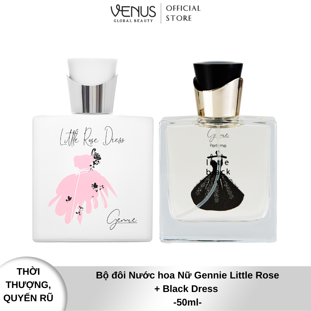 Bộ đôi Nước hoa Nữ Gennie Little Rose + Black Dress 50ml