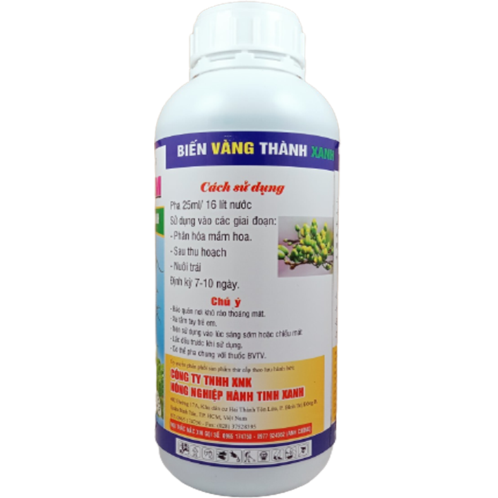 Siêu lân kẽm Biomax, biến vàng thành xanh, rễ cực khỏe (chai 1 lít)