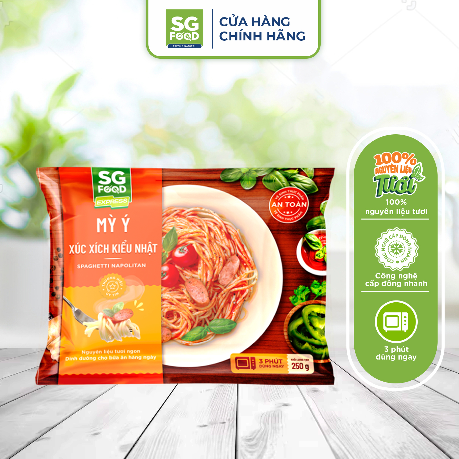 Mỳ Ý Xúc Xích Kiểu Nhật SG Food Túi 250g