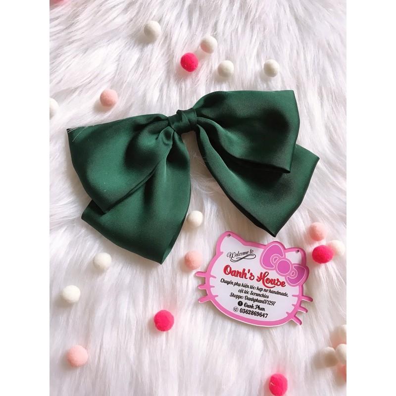 Kẹp nơ lụa satin size lớn (khoảng 18-20cm)