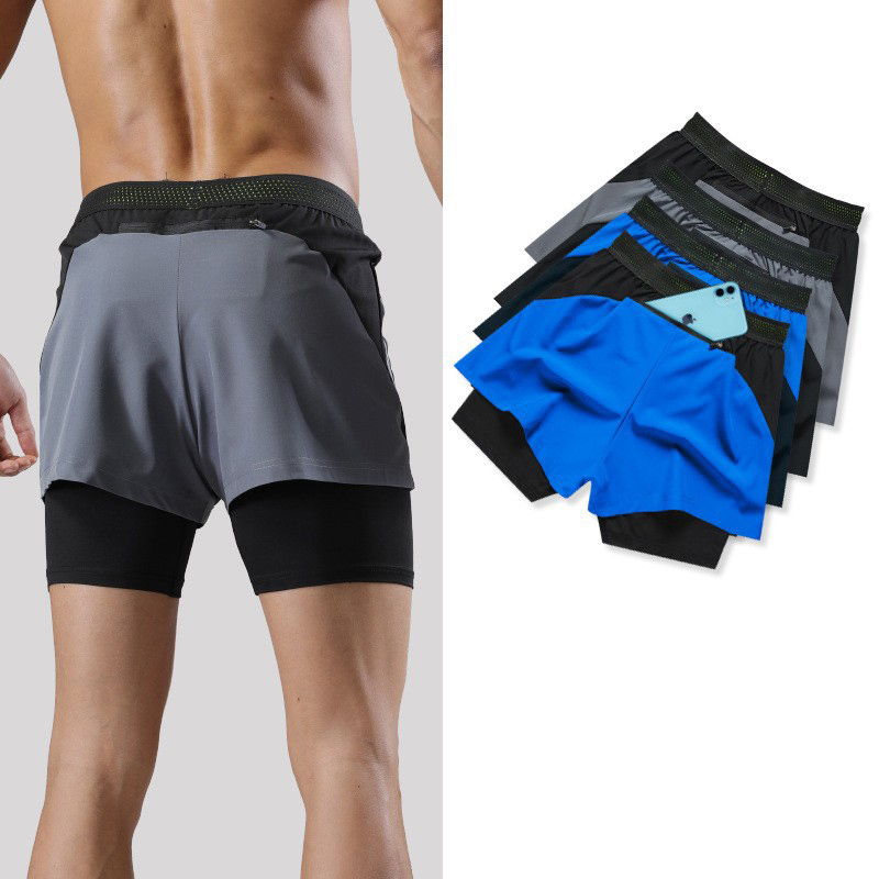 Quần short đùi thể thao ngắn tập gym , quần chạy bộ , đá bóng có lớp lót bó cơ chống lộ Cleacco C622 Bảo Hành 12 Tháng - Boro Sport